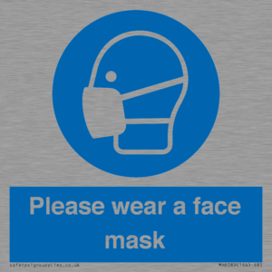 Please wear a face mask